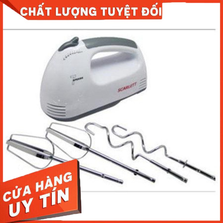 Máy Đánh Trứng Cầm Tay 7 Tốc Độ làm 7 món SCARLETT Công Suất 180W công suất lớn mini nhỏ gọn tiện lợi vận hành êm ái