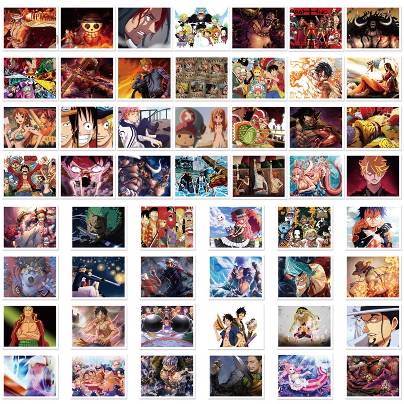 Nhãn Dán Trang Trí Va Li Chống Thấm Nước Hình Nhân Vật Anime One Piece Độc Đáo