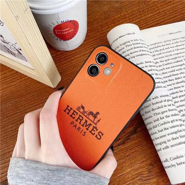 Ốp điện thoại in hình Hermes màu cam cho Iphone 11PMax 11 7 8 plus X Xs Xr Xs Max Se 12 12pro 12ProMax 13 13Pro 13Promax