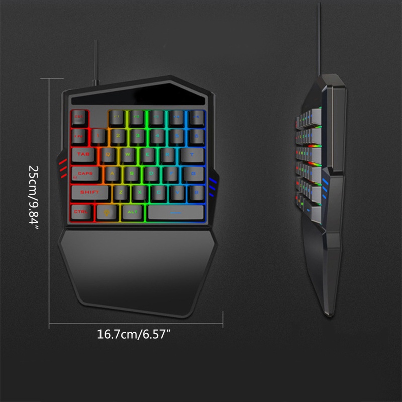 Bàn Phím Chơi Game 35 Phím Có Đèn Nền RGB Dành Cho Windows PC Mobile