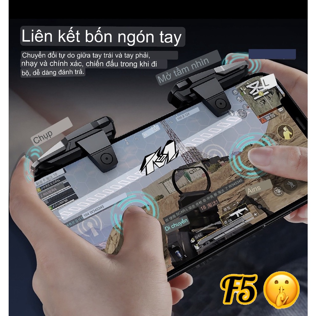 🆔Nút bắn pubg auto tap F5 bản nút kép 50 nhịp/giây nâng cấp JS27 phụ kiện chơi game mới chất lượng