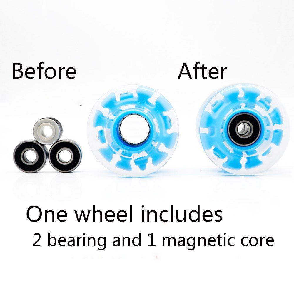 Set 9 Bánh Xe Bằng PU Nhiều Màu Sắc Dành Cho Ván Trượt