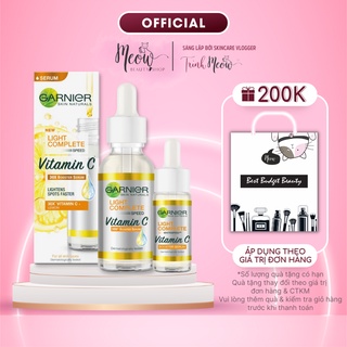 Tinh chất Garnier tăng cường sáng da mờ thâm Light Complete Vitamin C 30X 15ml-30ml