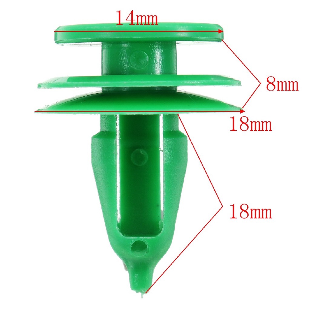 Bảng điều khiển cửa ô tô 50 cái Chốt cắt bằng nhựa Màu xanh lá cây cho Chrysler WJ cho Jeep Grand Cherokee