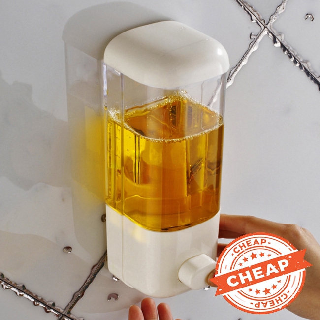 Bình Đựng Dung Dịch Rửa Tay Dung Tích 500ml Gắn Tường