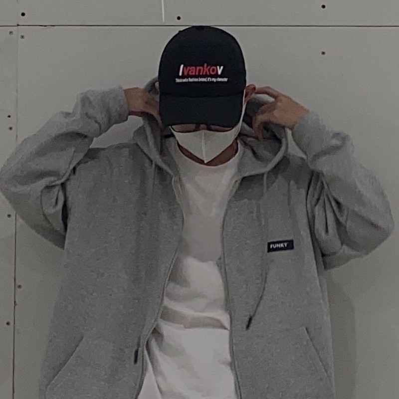 ÁO KHOÁC HOODIE ZIP NAM NỮ MŨ RỘNG FORM RỘNG UNISEX MÀU GREY XÁM FUNKY