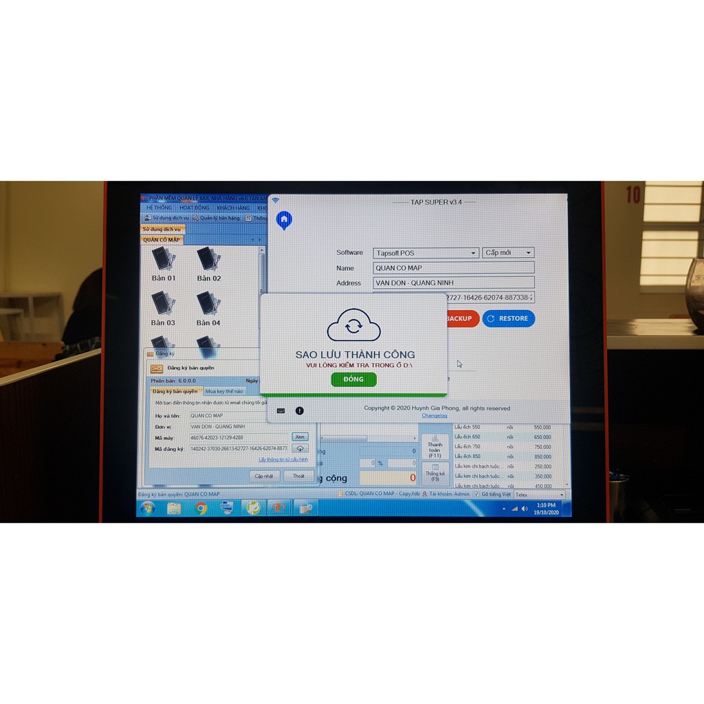 SALE Trọn bộ máy tính tiền quản lý bán hàng SHOP SỮA- NHÀ HÀNG-SHOP THỜI TRANG | BigBuy360 - bigbuy360.vn