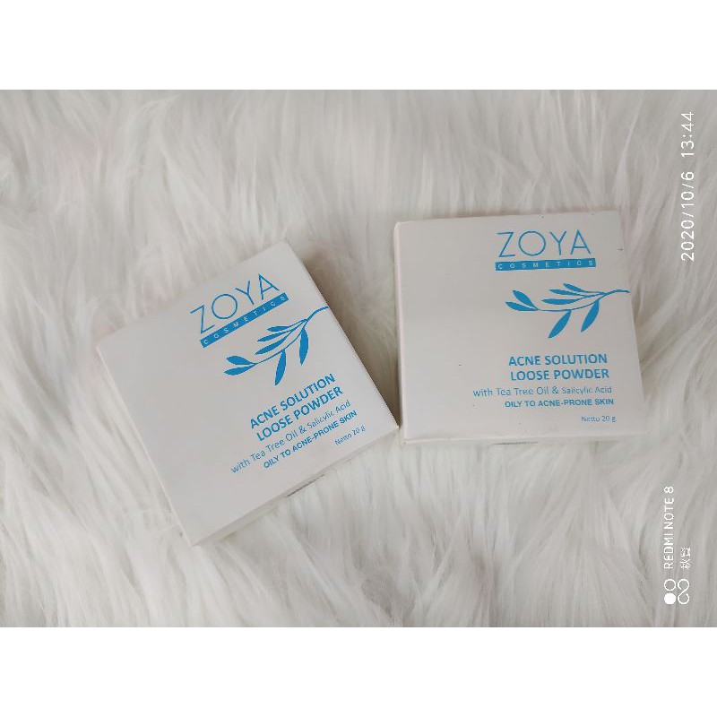 (hàng Mới Về) Phấn Phủ Dạng Bột Zoya Chứa Tinh Dầu Cây Trà Và Salicylic Acid