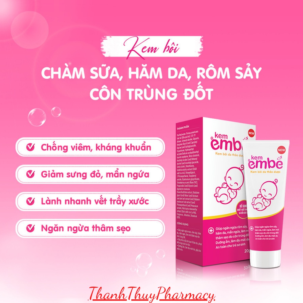 Kem Em Bé New [Tuýp 20g] Kem Dưỡng Ẩm Và Tái Tạo Tế Bào Da Giúp Chữa Rôm Sảy, Hăm Da, Chàm Sữa, Mẩn Ngứa