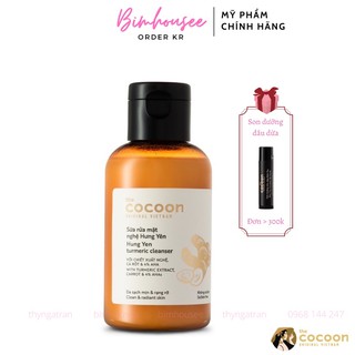 Sữa rửa mặt NGHỆ Hưng Yên COCOON 4% AHA làm sáng mịn da