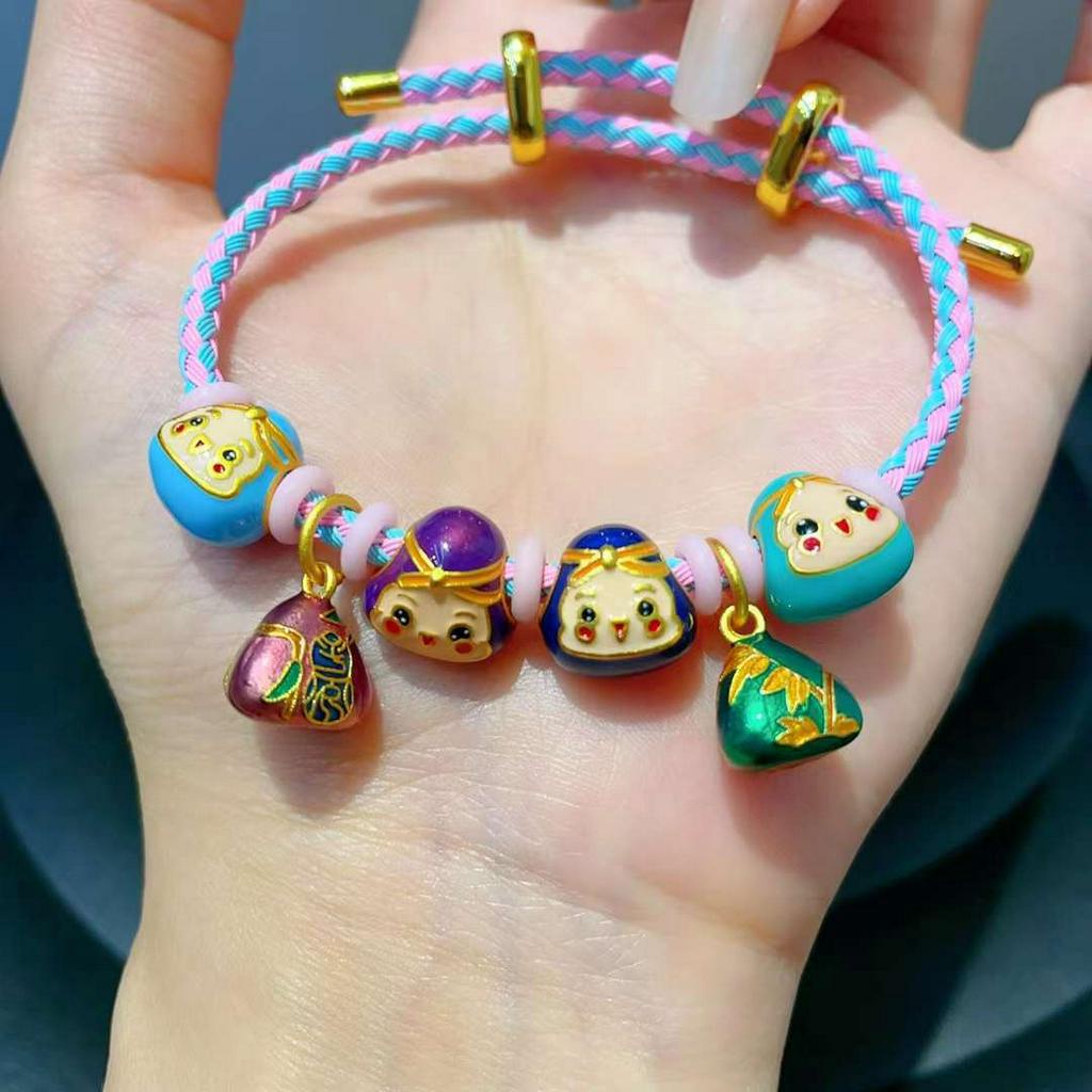 Phụ Kiện Cát Vàng Zongzi Tàu Thuyền Rồng Màu Sắc Mạnh Mẽ Bảo Quản Trang Sức Phong Cách Trung Quốc Bảo Quản Mạnh Mẽ Không Gây Dị Ứng diy Phụ Kiện Hạt Cườm Nhiều Màu Sắc Dùng Trang Trí