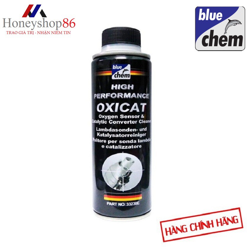 Dung Dịch Vệ sinh cảm biến oxi và bầu lọc khí thải Bluechem Oxicat 300ml  33230E HONEYSHOP86