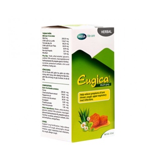 Xịt họng từ thảo dược Eugica - Hỗ trợ giảm ho - Giảm đau rát họng