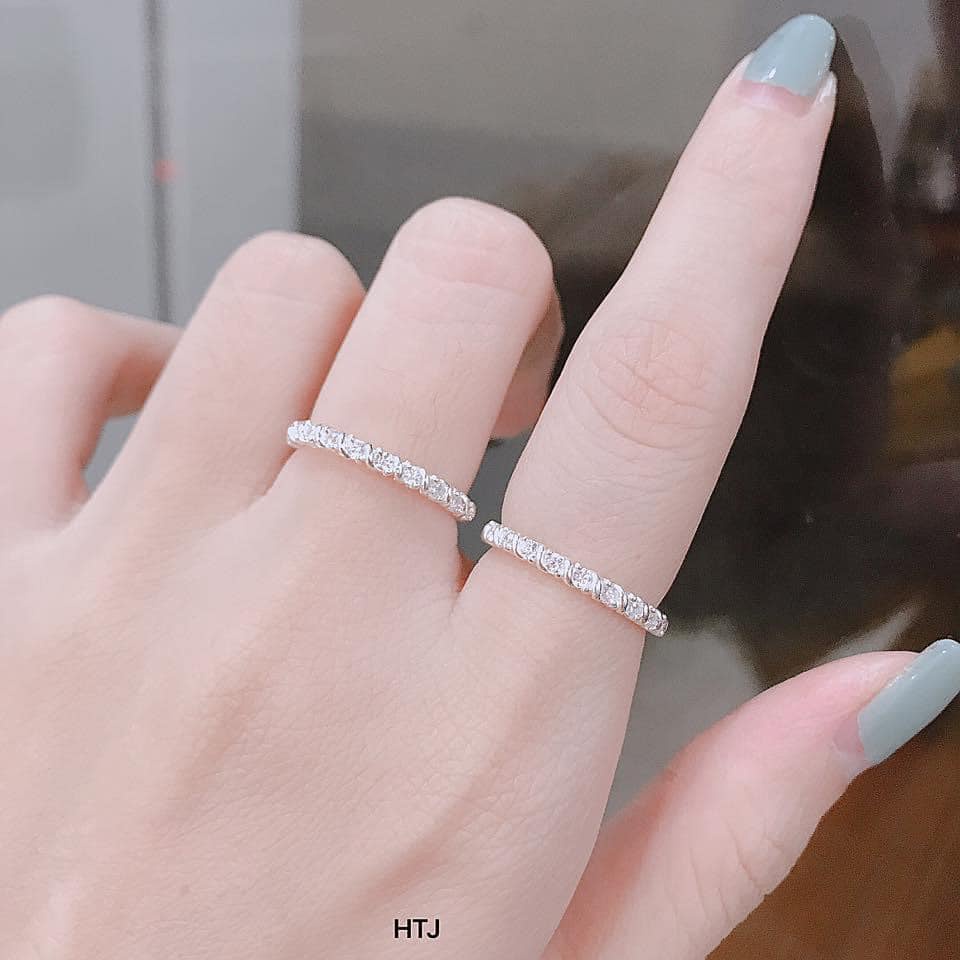 Nhẫn bạc cho nữ hàng đá nhỏ NL29