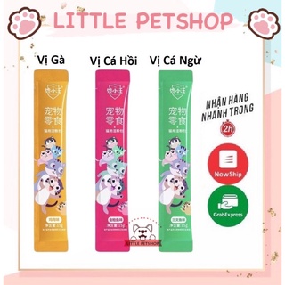 Súp thưởng ciao wang cho mèo đủ 3 vị gói 15gr | little petshop