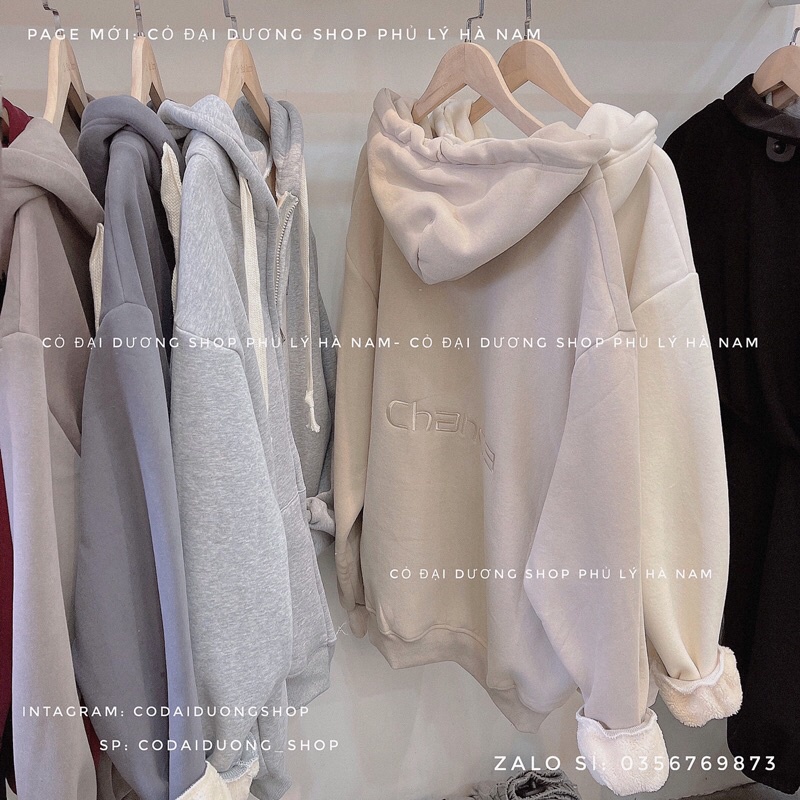 áo khoác nỉ KH dây to lót lông kéo khoá | BigBuy360 - bigbuy360.vn