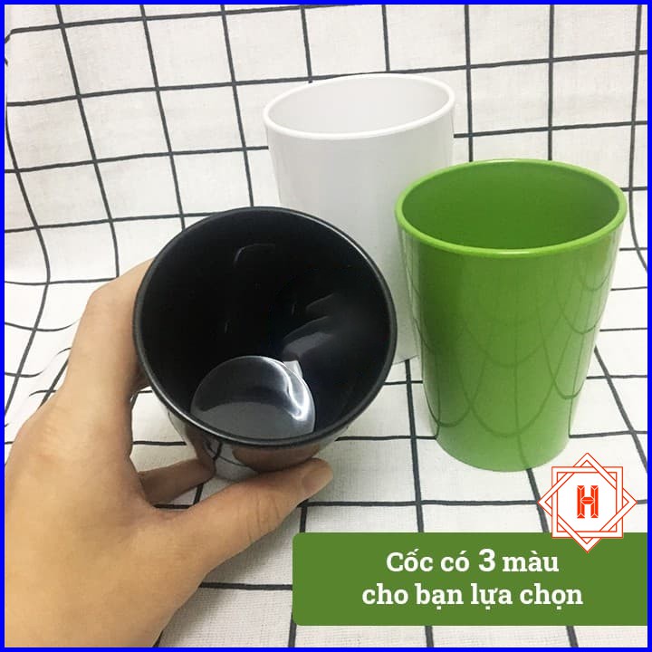 Cốc nhựa phíp Song Long 3 size cho nhà hàng, quán ăn, gia đình { H }