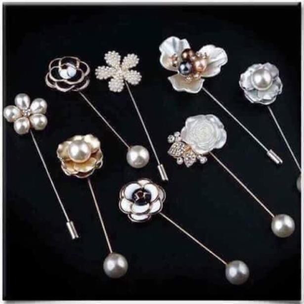 Set 8 trâm cài áo hoá đính hạt siêu sang chảnh