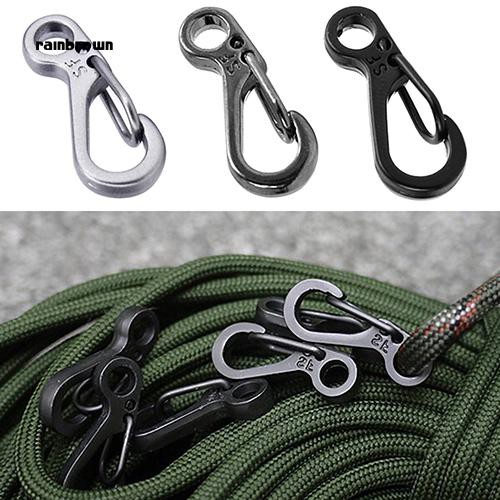 RB_10x Mini SF Carabiner Climbing Backpack Spring Clasps EDC Keychain Bottle Hooks