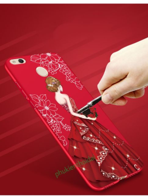 Xiaomi Redmi 4x ốp lưng 4D in hình dễ thương cao cấp