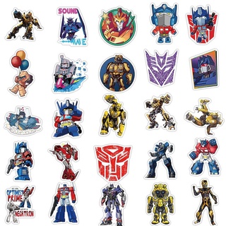 Bộ 50 Miếng Dán Trang Trí Hình Transformers Độc Đáo