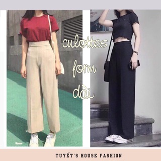 QUẦN CULOTTES VNXK KHOÁ SƯỜN