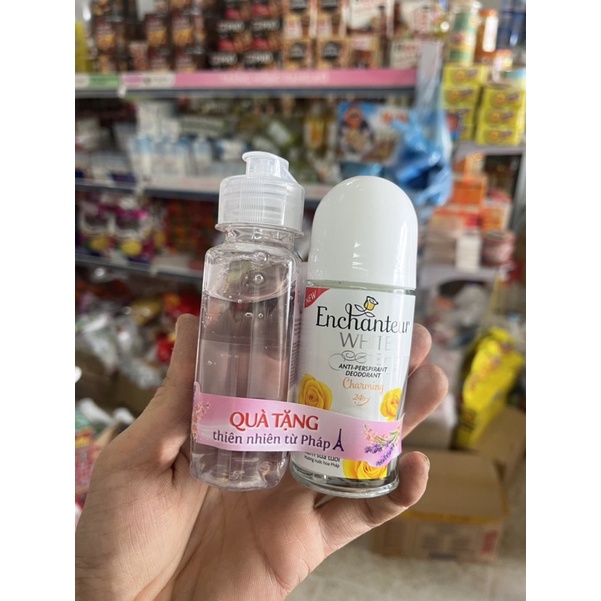 [Tặng] Lăn Khử Mùi Enchanteur 50ml Kem Sữa Tươi Tặng Sữa Tắm