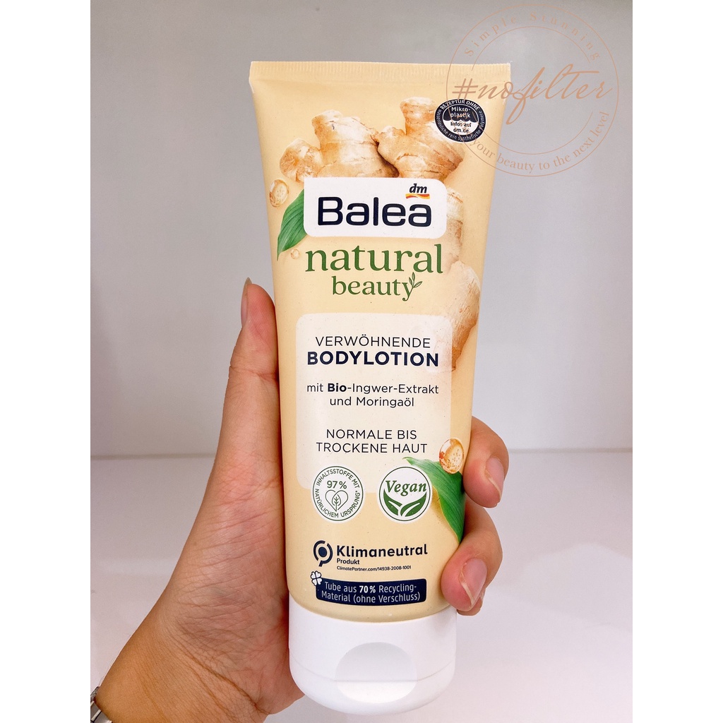 Sữa Dưỡng Thể Body Lotion Dưỡng Ẩm Balea Natural beauty 200ml