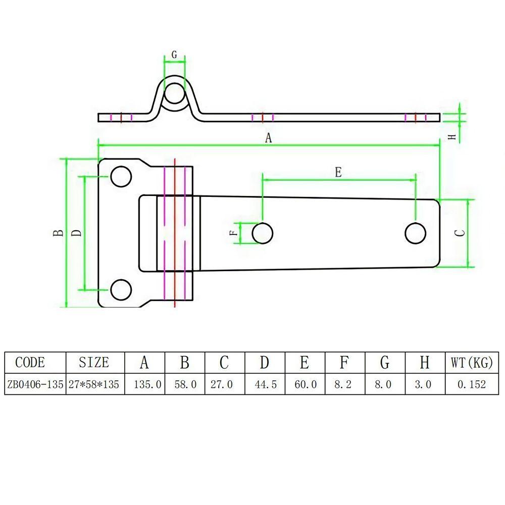 PISTA Bản Lề Cửa Xe Hơi Bằng Thép Không Gỉ Chất Lượng Cao
