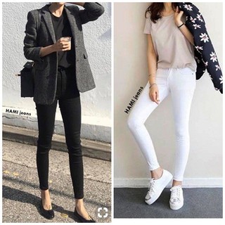 Quần jean nữ skinny trắng, đen