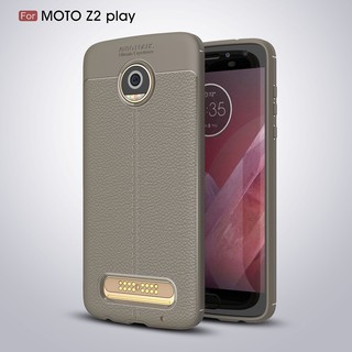 Ốp điện thoại bằng TPU mềm kiểu da cho Motorola Moto Z2 Play