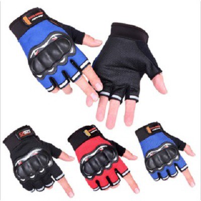 Găng tay phượt Sports cao cấp, găng đi xe máy có gù bảo vệ