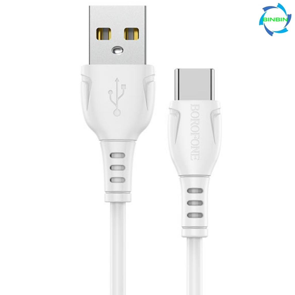 Dây sạc type c, Cáp sạc type c Borofone BX51 sạc nhanh 3A  cho điện thoại androi, samsung, oppo, xiaomi..