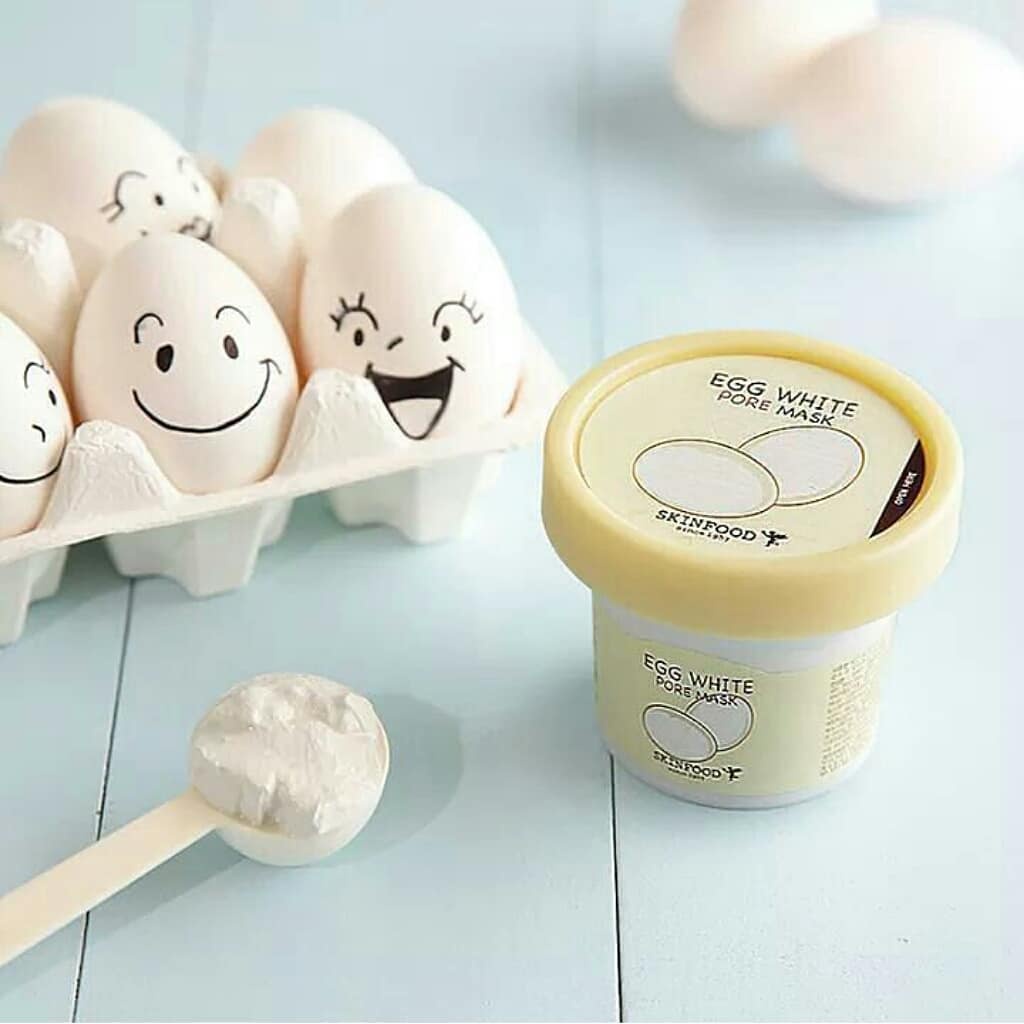 Mặt nạ tẩy da chết Skinfood Egg white pore Mask