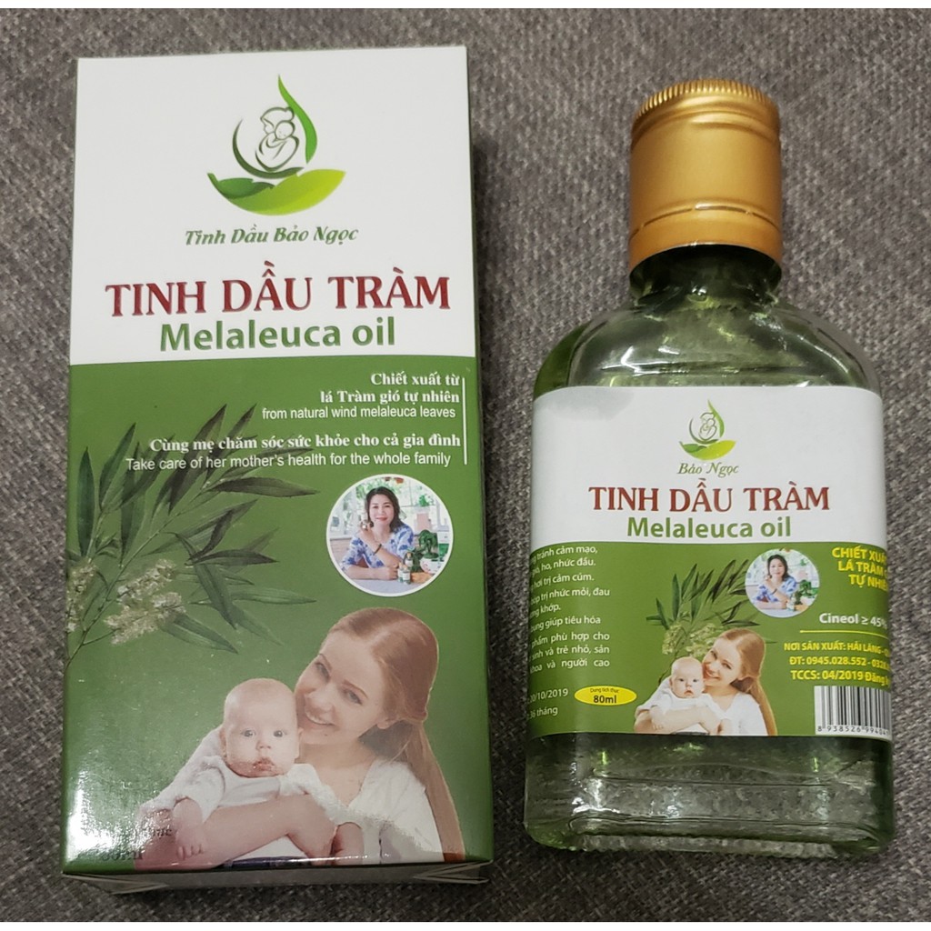 Tinh dầu Tràm nguyên chất, 100% chiết xuất tự nhiên. sx tại Quảng Trị, 80ml