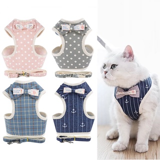 Bộ Dây Buộc Và Dây Buộc Mèo Dễ Thương Cho Kitten Puppy Mèo Nhỏ Bằng Chứng Thoát Nạn Khai Thác Mèo Phụ Kiện Dây Buộc Băng Đeo Ngực Phụ Kiện Cho Thú Cưng