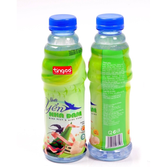 Nước yến nha đam TINGCO 500ml đạt chuẩn ISO 9001