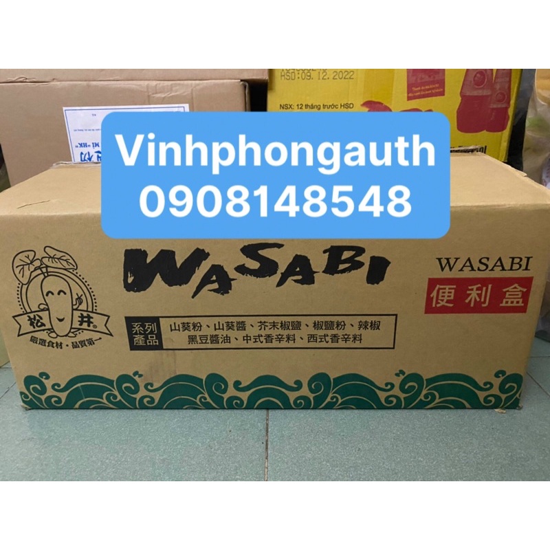 Mù tạt Wasabi hộp 10 gói hiệu Sung Ghing (S&amp;G)