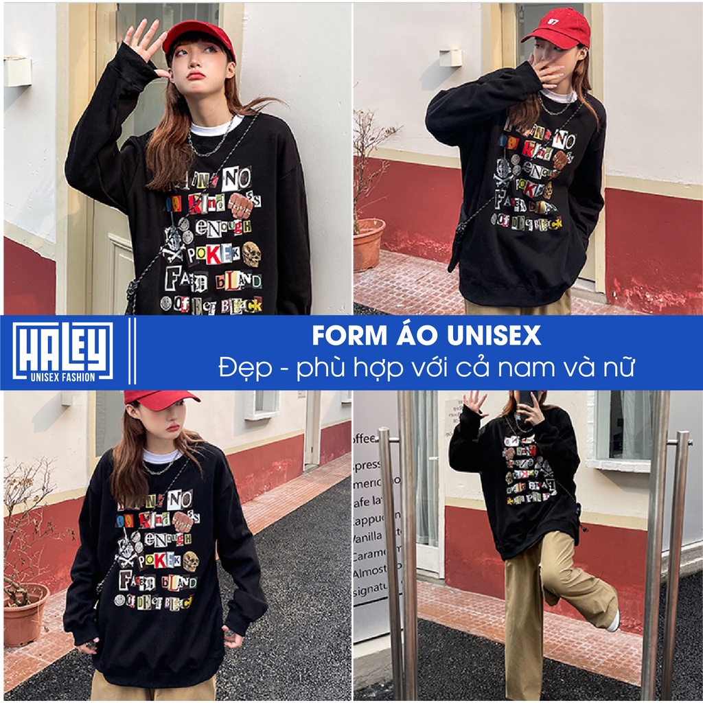 Áo Sweater Nam Nữ HD308 unisex phong cách Hàn Quốc cá tính, Chất nỉ bông đẹp mã