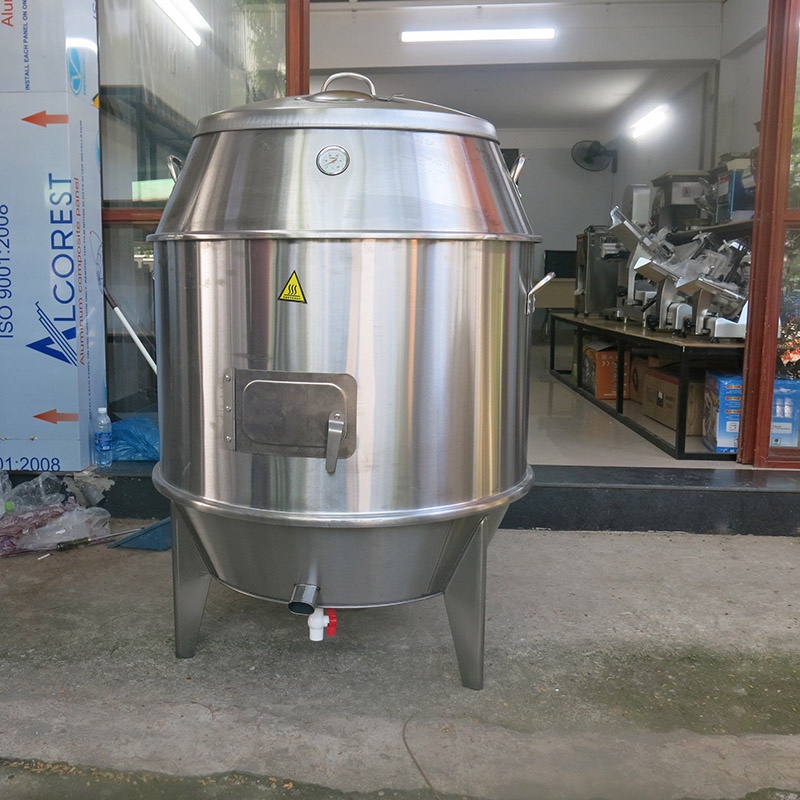 Lò quay gà vịt, lu quay vịt phi 80 inox