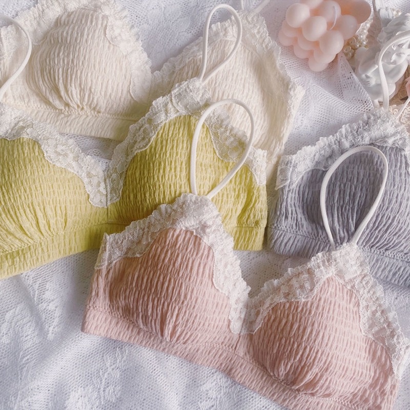 Áo lót Mỏng Không Gọng Màu Sắc Trơn Dành Cho Nữ