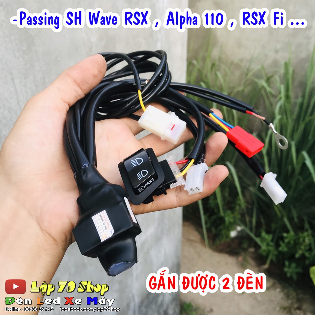 Mạch Passing SH cho Wave Alpha , Honda Blade , Wave RSX , RSX Fi ,Future Đèn Halogen