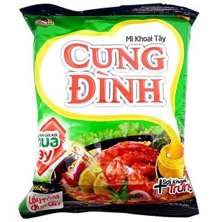 Combo 5 gói mì khoai tây Cung Đình vị lẩu tôm chua cay 85g