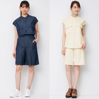Quần sóc bò denim thời trang, thanh lịch của GU - Nhật Bản