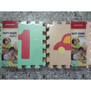 Combo 2 thảm xốp ghép trải sàn không mùi cho bé 9 tấm Infantino