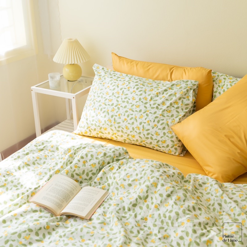 Bộ Chăn Ga Hoạ Tiết Quả Chanh - Lemon Bedding Set