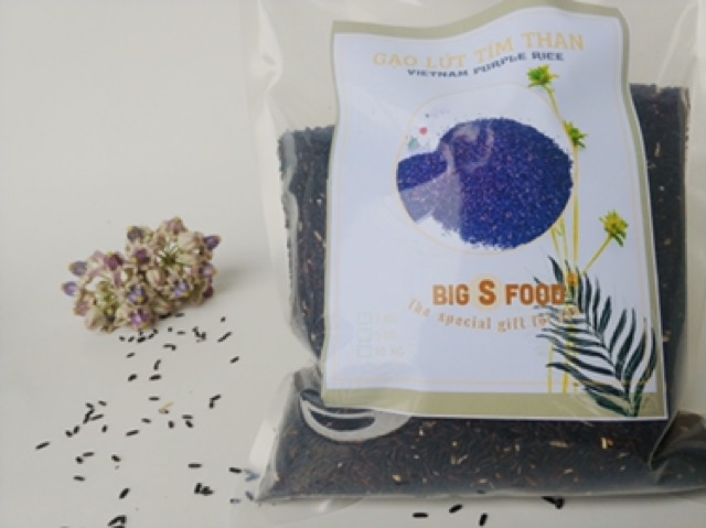 Gạo Lứt Tím Than - 3 KG - 1 Túi