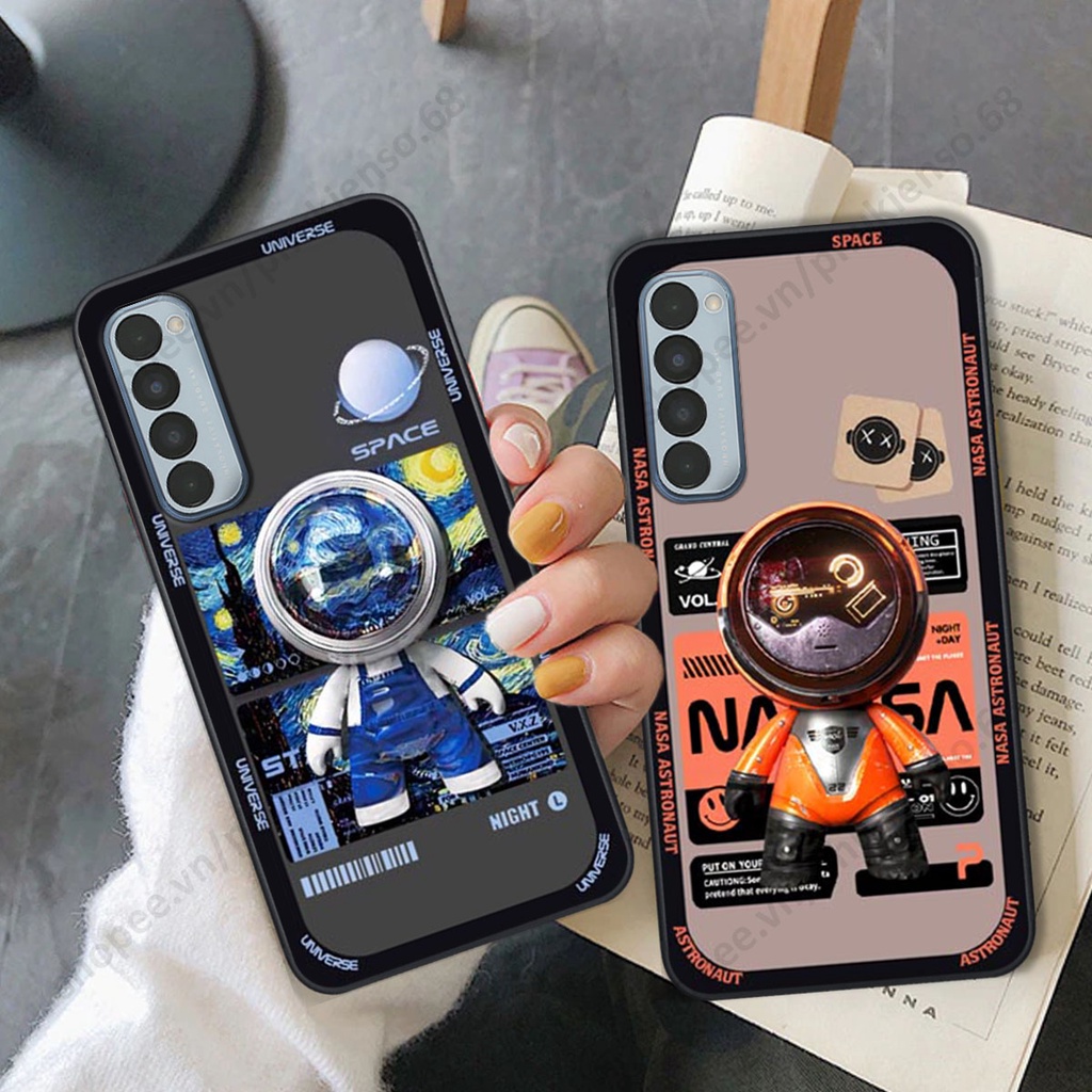 Ốp lưng Oppo Reno4 / Reno4 Pro / Reno 4 hình người máy, robot nasa đáng yêu dễ thương
