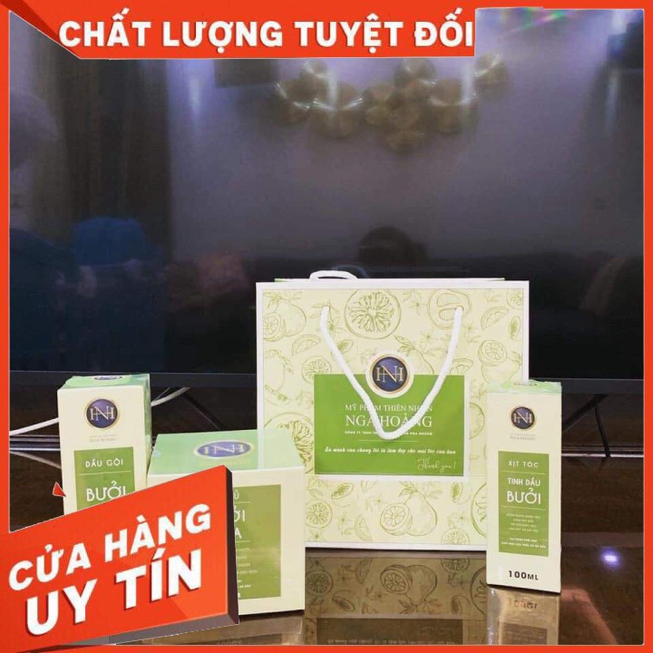 COMBO DẦU GỘI BƯỞI+TINH DẦU BƯỞI +GEL Ủ BƯỞI DỪA NGA HOÀNG (Chuẩn hãng)