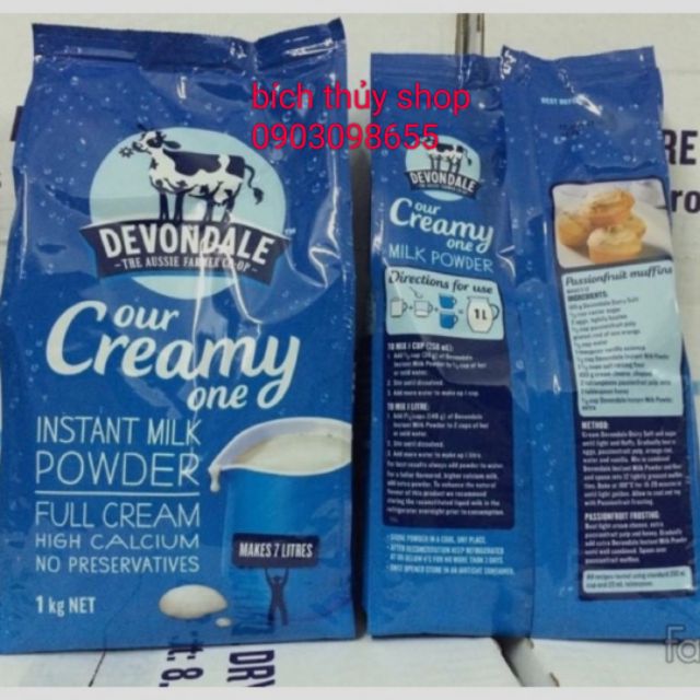 Sữa tươi dạng bột Devondale 1kg